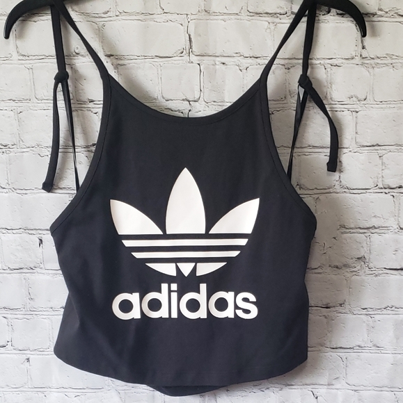 adidas Tops - nwot ADIDAS cropped halter tank top